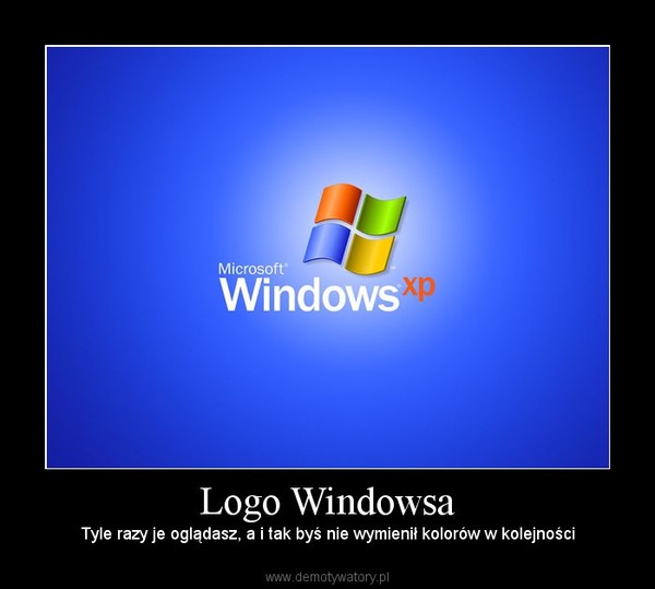 Logo Windowsa – Tyle razy je oglądasz, a i tak byś nie wymienił kolorów w kolejności 