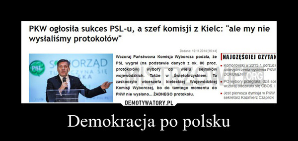 Demokracja po polsku –  