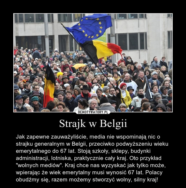 Strajk w Belgii