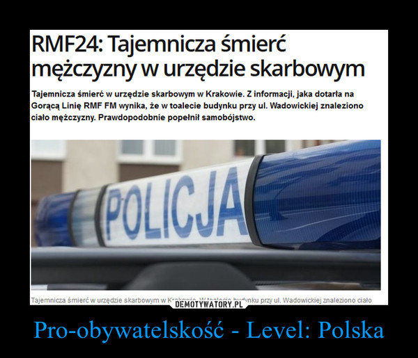 Pro-obywatelskość - Level: Polska