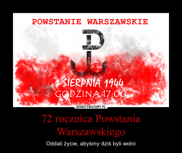 72 rocznica Powstania Warszawskiego