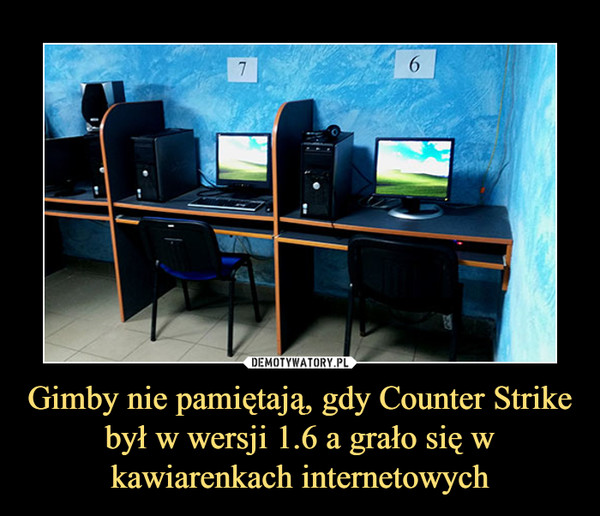 Gimby nie pamiętają, gdy Counter Strike był w wersji 1.6 a grało się w kawiarenkach internetowych –  