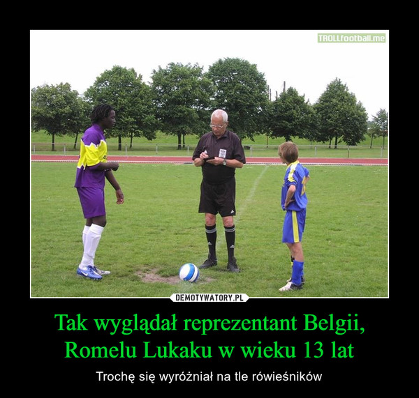 Tak wyglądał reprezentant Belgii, Romelu Lukaku w wieku 13 lat – Trochę się wyróżniał na tle rówieśników 