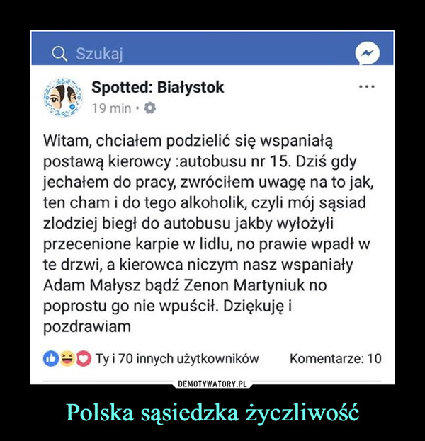 Polska sąsiedzka życzliwość