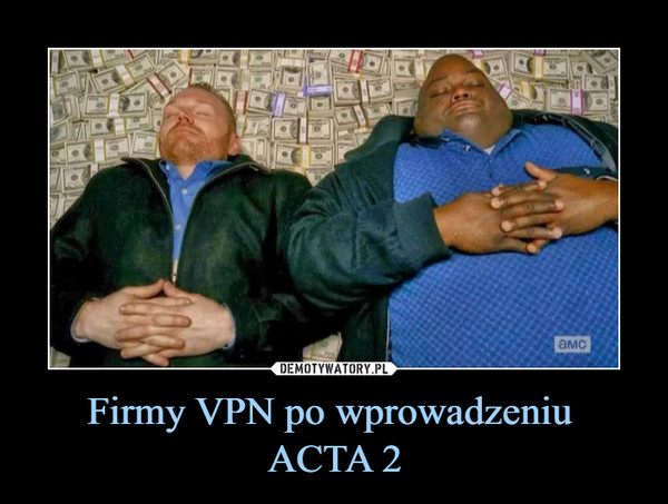 Firmy VPN po wprowadzeniu 
ACTA 2