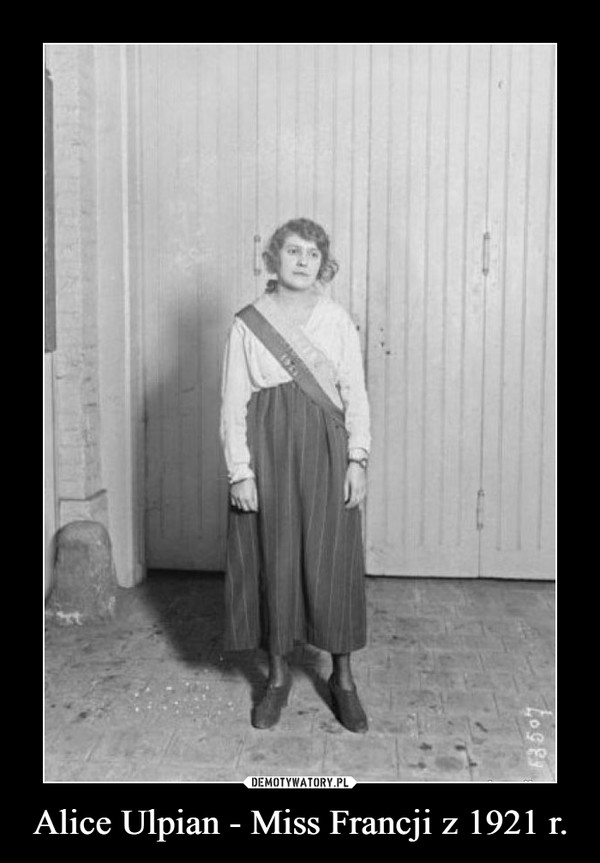 Alice Ulpian - Miss Francji z 1921 r.
