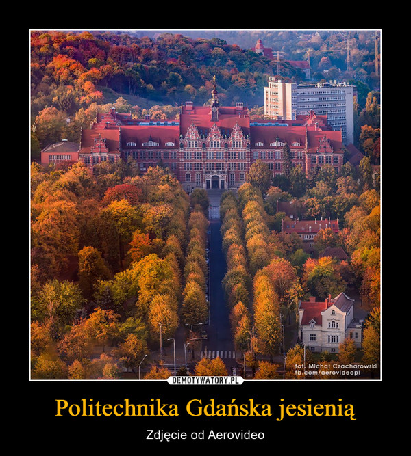 Politechnika Gdańska jesienią – Zdjęcie od Aerovideo 