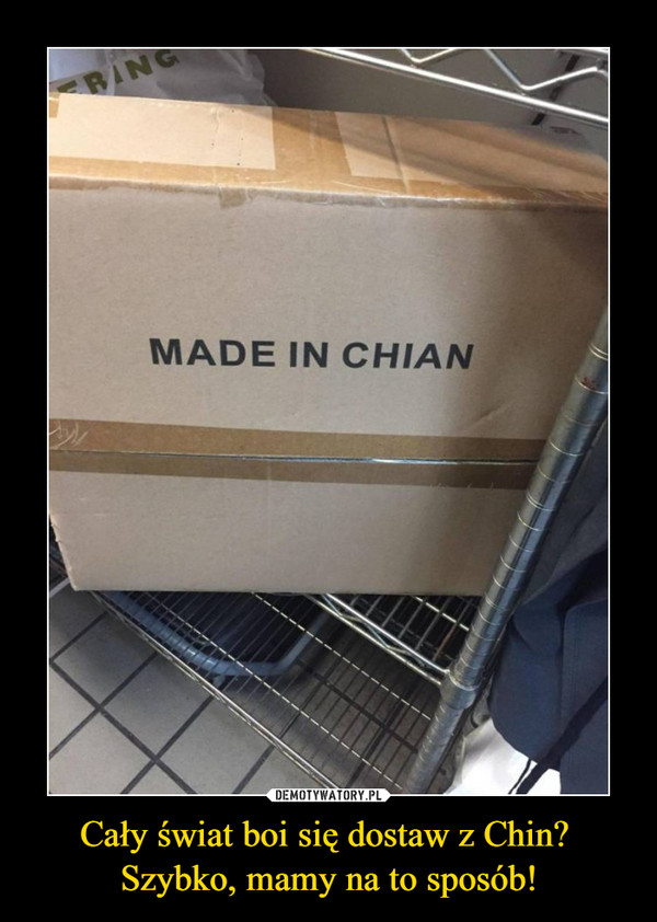 Cały świat boi się dostaw z Chin? Szybko, mamy na to sposób! –  Made in chian