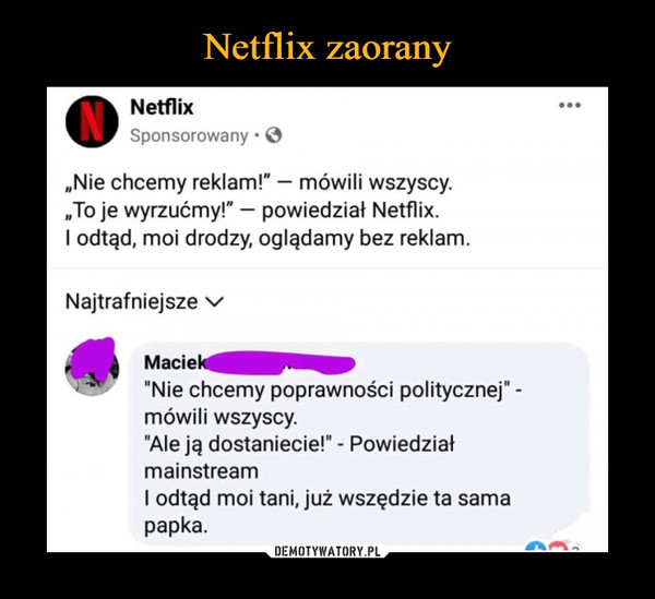 Netflix zaorany
