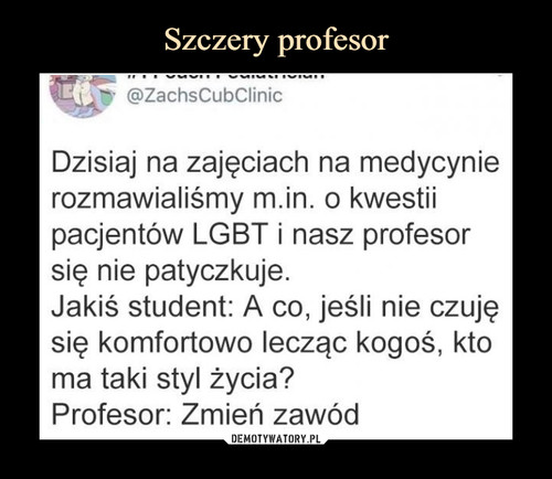Szczery profesor