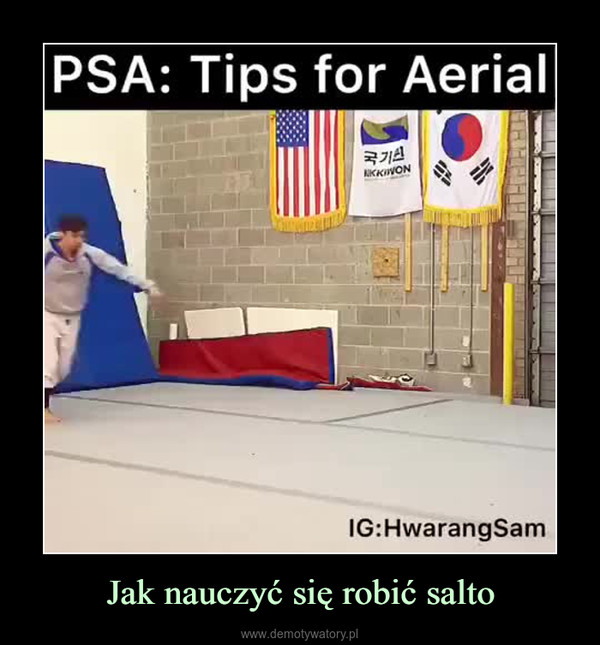 Jak nauczyć się robić salto –  