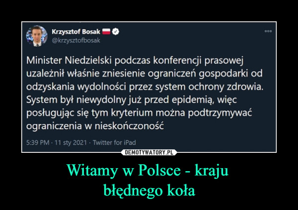 Witamy w Polsce - kraju 
błędnego koła