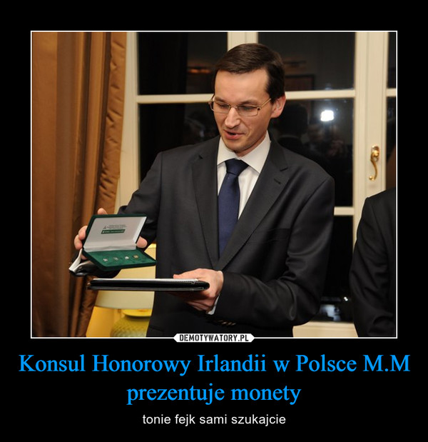 Konsul Honorowy Irlandii w Polsce M.M prezentuje monety