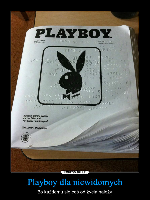 Playboy dla niewidomych