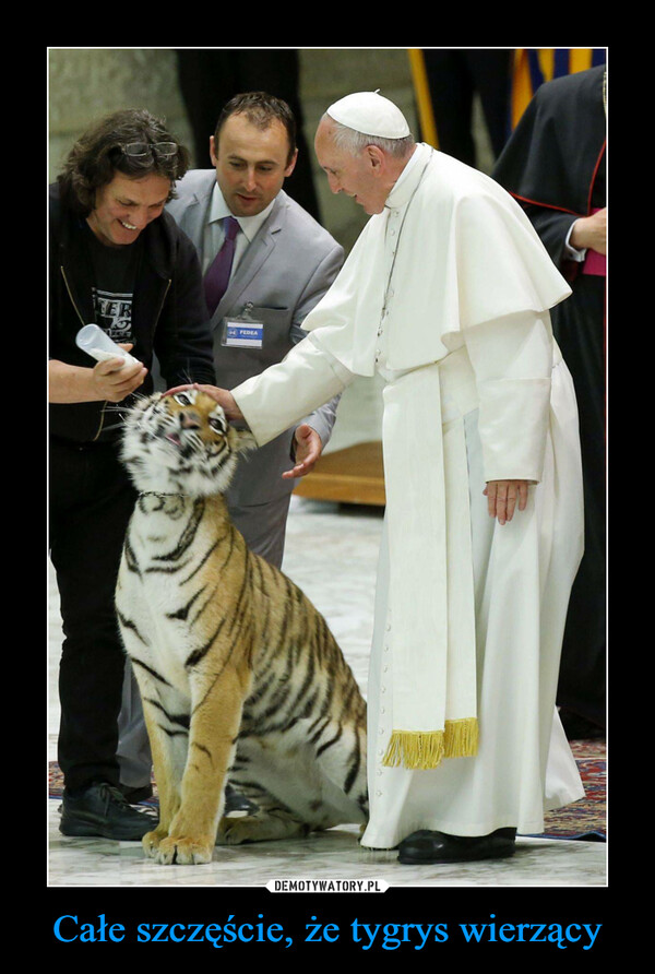 Całe szczęście, że tygrys wierzący –  