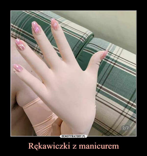 Rękawiczki z manicurem –  
