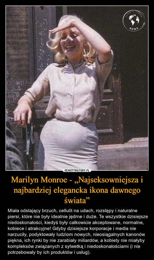 Marilyn Monroe - „Najseksowniejsza i najbardziej elegancka ikona dawnego świata”