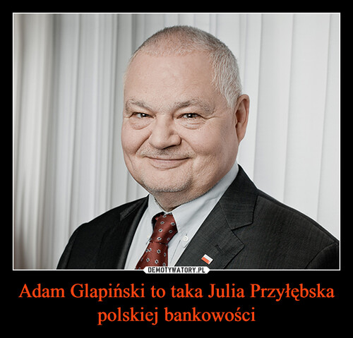 Adam Glapiński to taka Julia Przyłębska polskiej bankowości