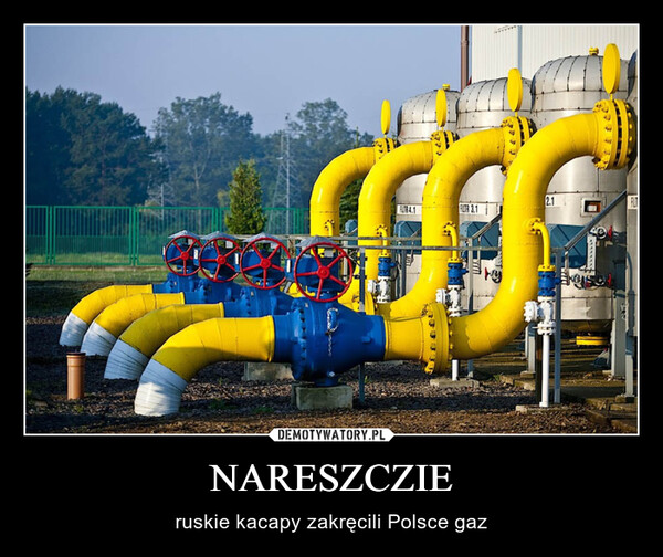 NARESZCZIE – ruskie kacapy zakręcili Polsce gaz 