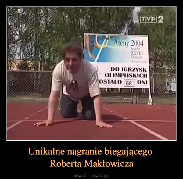 Unikalne nagranie biegającego Roberta Makłowicza –  
