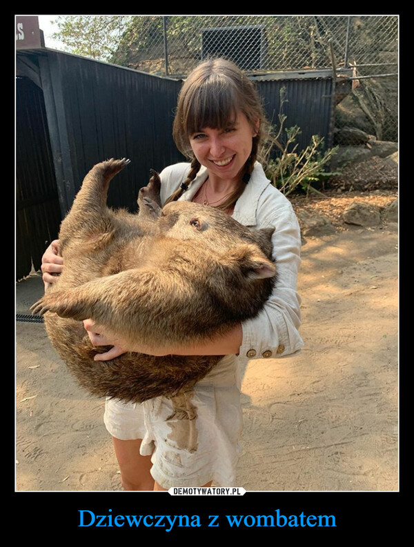 Dziewczyna z wombatem