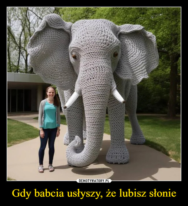 Gdy babcia usłyszy, że lubisz słonie –  