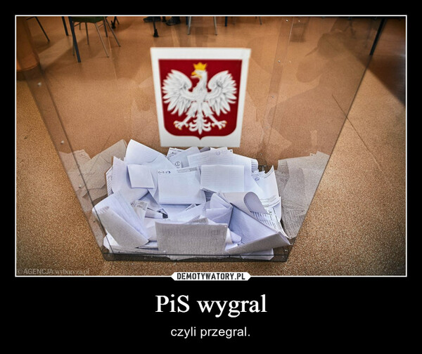PiS wygral – czyli przegral. CAGENCJA Wyborcza.pl202