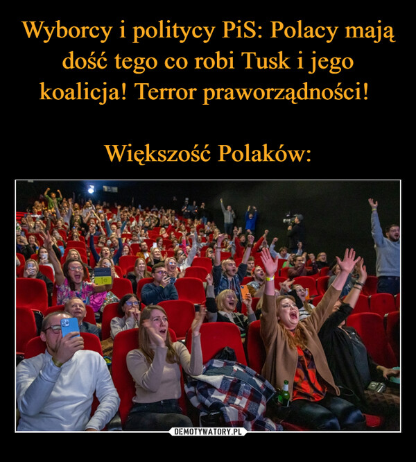 Wyborcy i politycy PiS: Polacy mają dość tego co robi Tusk i jego koalicja! Terror praworządności! 

Większość Polaków: