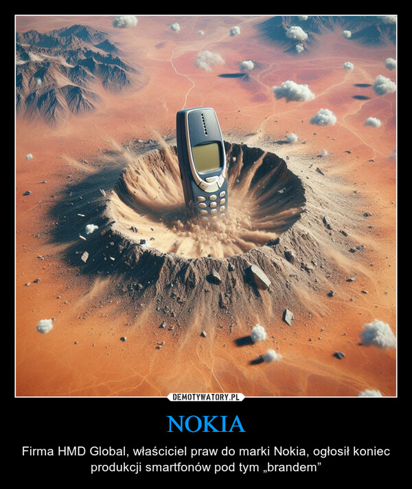 NOKIA – Firma HMD Global, właściciel praw do marki Nokia, ogłosił koniec produkcji smartfonów pod tym „brandem” 