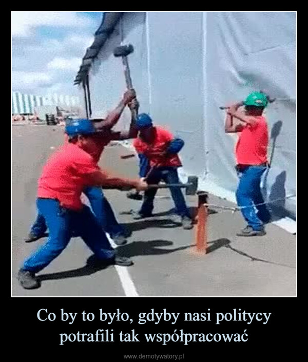 Co by to było, gdyby nasi politycy potrafili tak współpracować –  